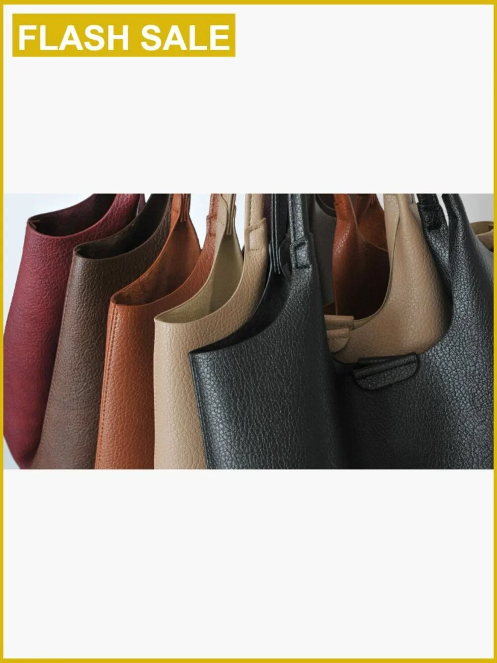 Faux Leather Hobo Tote Bag for Women with Magnetic Closure